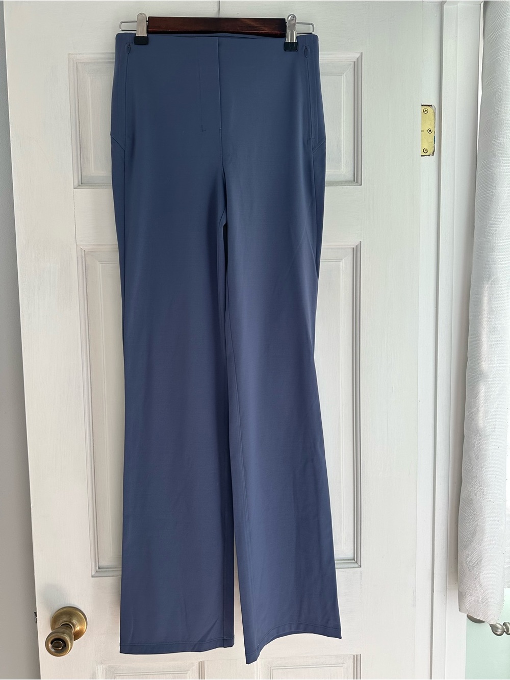 lululemon athletica smooth-fit pull on pants dark blue 6